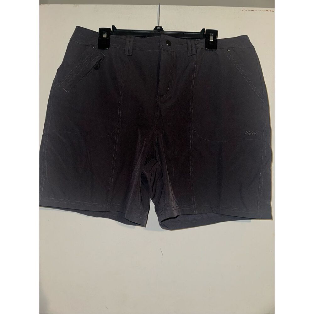 Willit Women's Golf Hiking Shorts Cargo Quick Dry Athletic dark gray Size 16 New